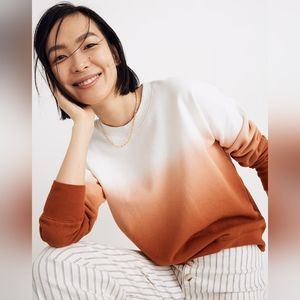 Madewell Dip-Dye Mainstay Ombre Sweatshirt
